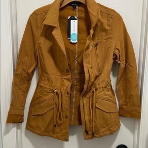 Eden Society Dario Cinched Waist Jacket - mustard color utility jacket NWT